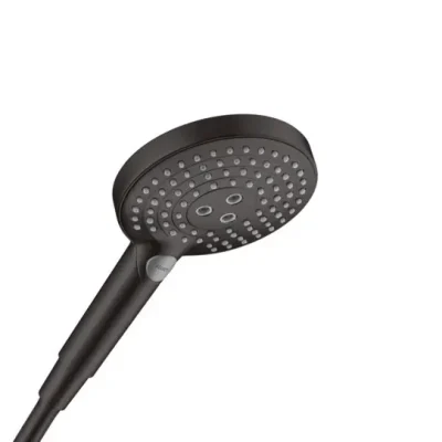 Hansgrohe Raindance Select S - rokas duša 120, 3 strūklas veidi, matēti melna 26530670