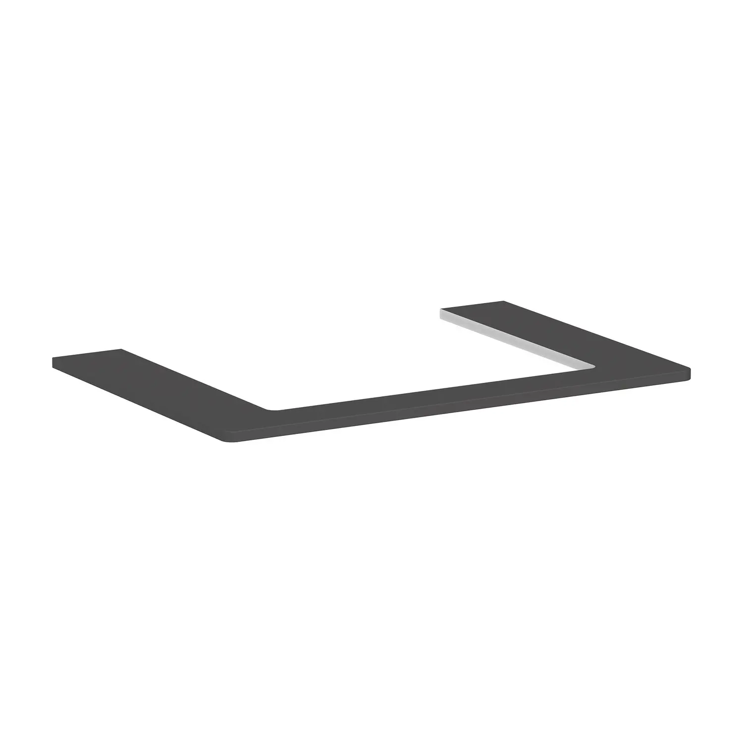 Hansgrohe Xelu Q - izlietnes virsma, 78x55 cm, izgriezums vidū, pelēka matēta 54109910