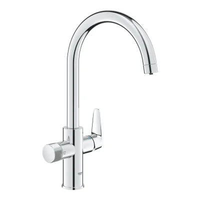 Grohe Blue Pure - virtuves izlietnes maisītājs BauCurve ar filtra funkciju, hroms 30580000