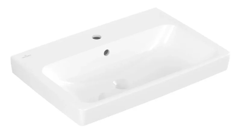 Villeroy & Boch Architectura - izlietne 65x45 cm, ar pārplūdi, jaucējkrāna atvere, Alpu balts 4A876501