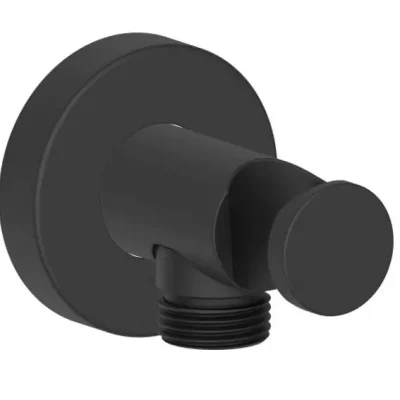 Duravit piederumi - dušas pieslēguma līkums ar dušas turētāju, melni matēta UV0630009046