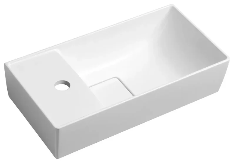 Sapho Small - roku mazgājamā izlietne Maxx 47x24 cm, pa kreisi, balta MX475