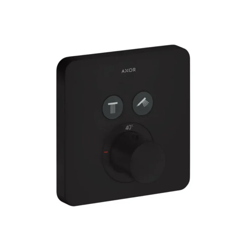 Axor ShowerSelect - zemapmetuma termostats 2 patērētājiem, melns matēts 36707670