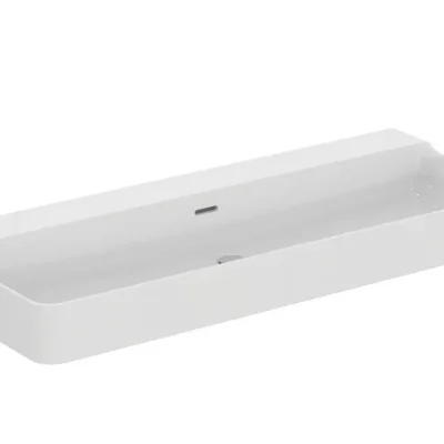Ideal Standard Conca Ceram - uzliekamā izlietne 120x45 cm, ar pārplūdi, bez krāna cauruma, balta T384101