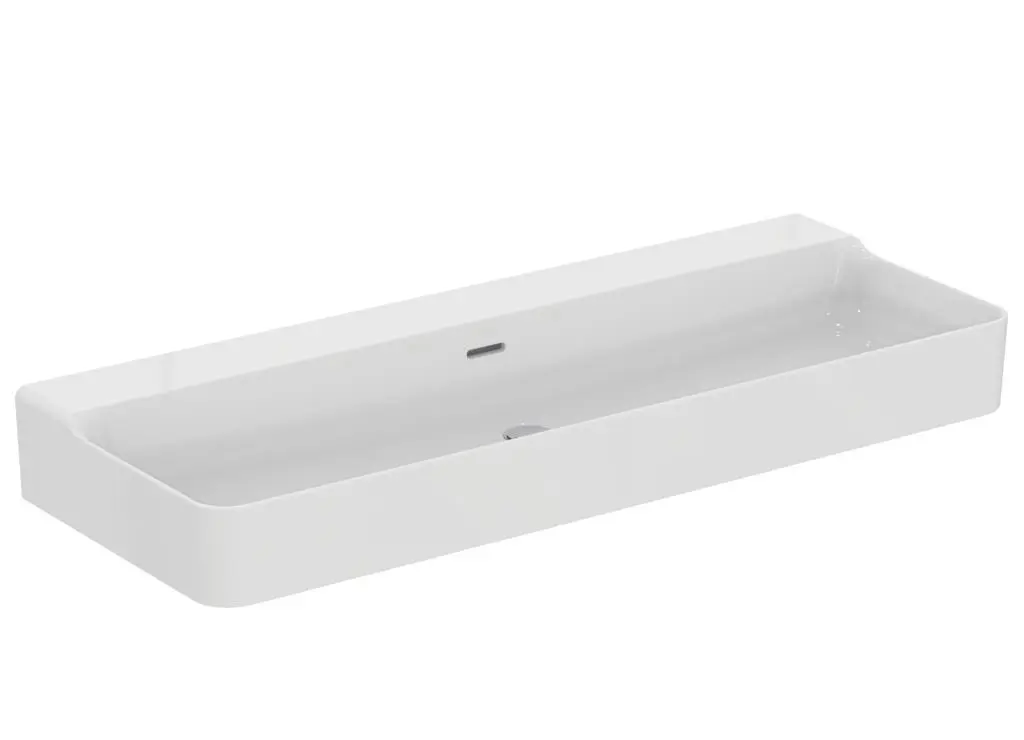 Ideal Standard Conca Ceram - izlietne 120x45 cm, ar pārplūdi, bez krāna cauruma, balta T380501