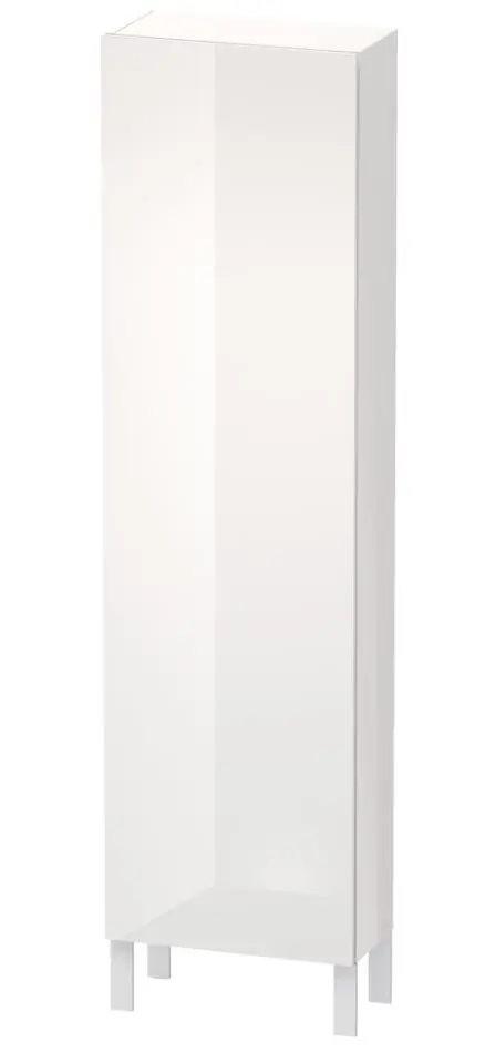 Duravit L-Cube - augstais skapis 176x50x24 cm, kreisais, balts spīdīgs LC1171L2222