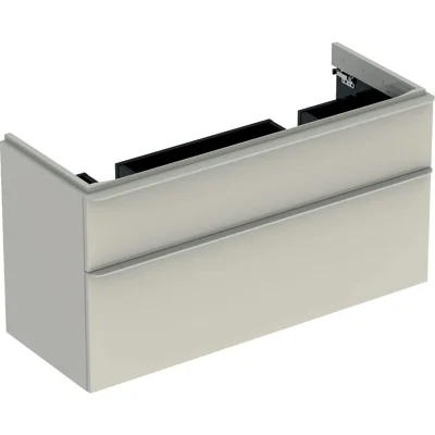 Geberit Smyle Square - izlietnes skapītis, 118x47x62 cm, 2 atvilktnes, smilšu pelēks 500.356.JL.1