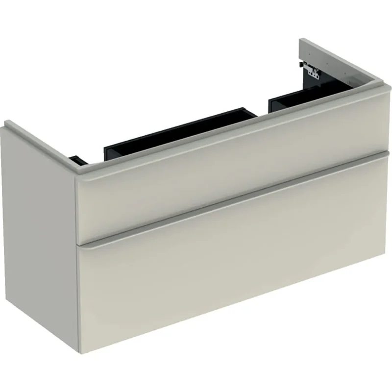 Geberit Smyle Square - izlietnes skapītis, 118x47x62 cm, 2 atvilktnes, smilšu pelēks 500.356.JL.1