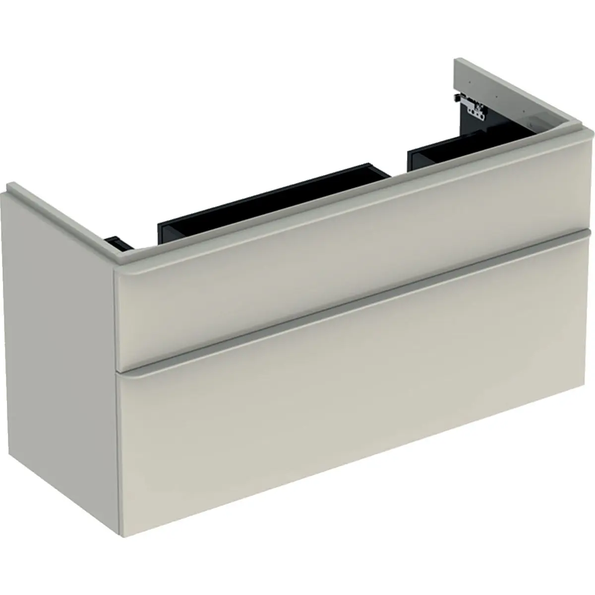 Geberit Smyle Square - izlietnes skapītis, 118x47x62 cm, 2 atvilktnes, smilšu pelēks 500.356.JL.1