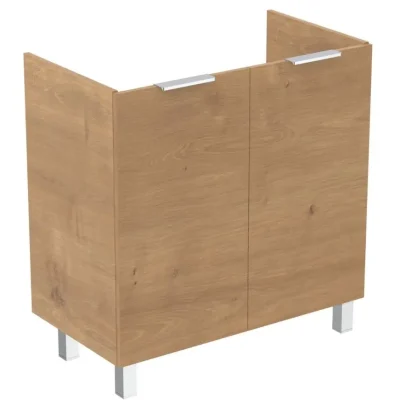 Ideal Standard Eurovit+ - izlietnes apakšskapītis, 84x80x44 cm, 2 durvis, eņģes kreisajā/labajā pusē, ozols R0262Y8