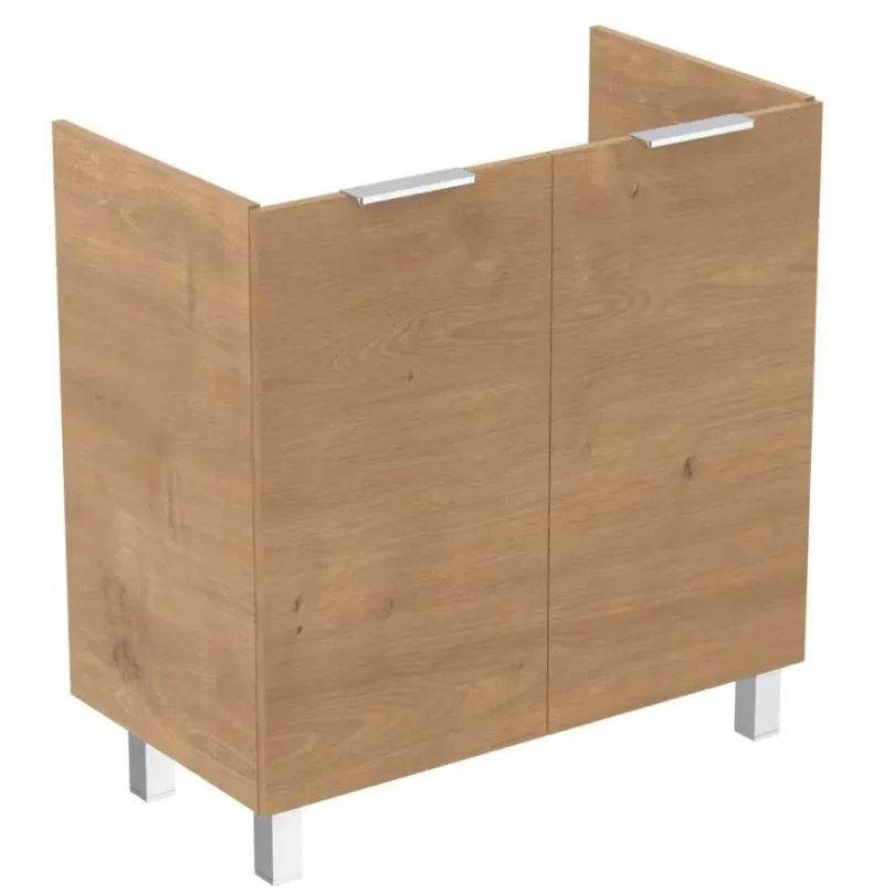 Ideal Standard Eurovit+ - izlietnes apakšskapītis, 84x80x44 cm, 2 durvis, eņģes kreisajā/labajā pusē, ozols R0262Y8