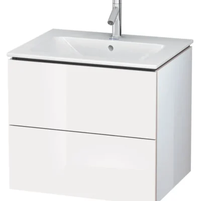 Duravit L-Cube - izlietnes apakšskapis 55x62x48 cm, 2 atvilktnes, balts spīdīgs LC624002222