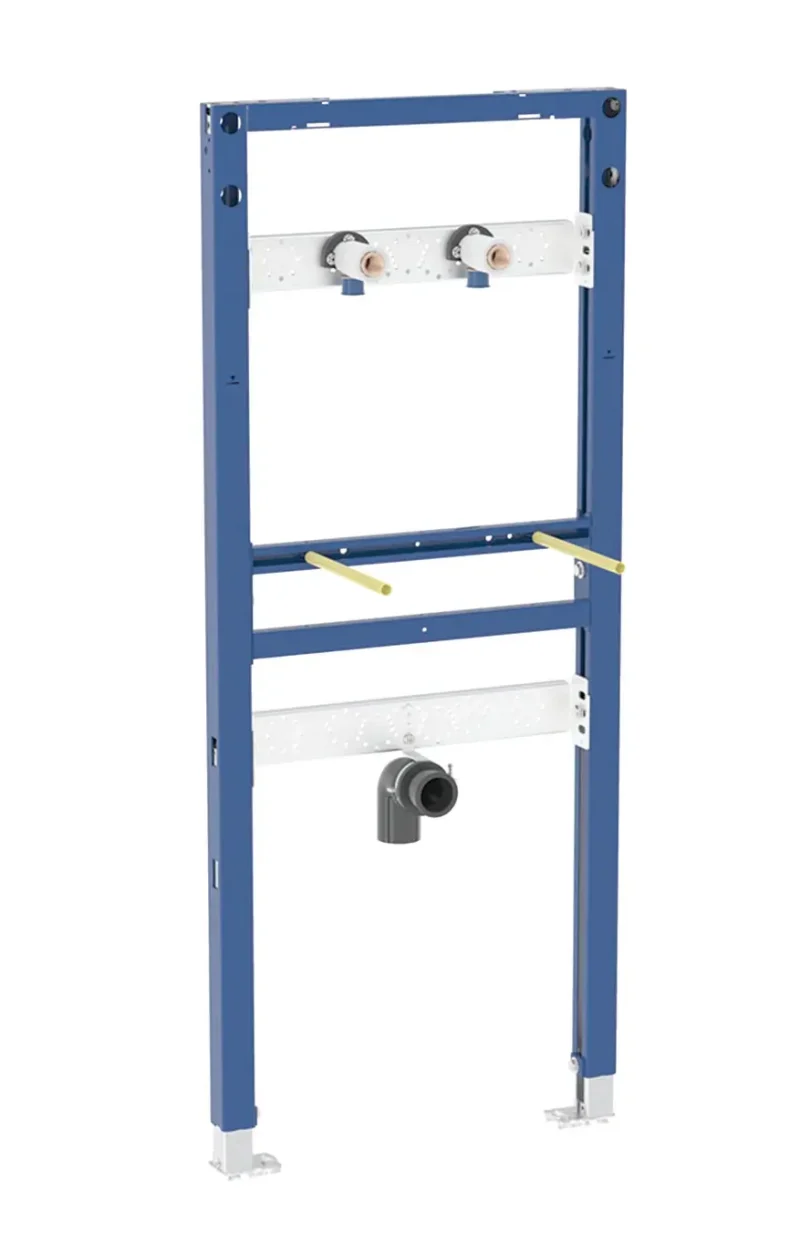 Geberit Duofix - montāžas elements izlietnei, 130 cm, sienas maisītājam virsapmetuma 111.437.00.2