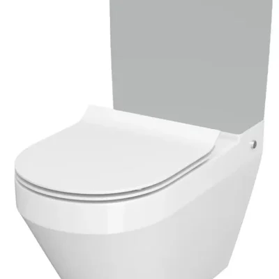 Cersanit Crea - WC komplekts ar SoftClose sēdekli, Vario aizplūde, CleanOn, balts K114-023