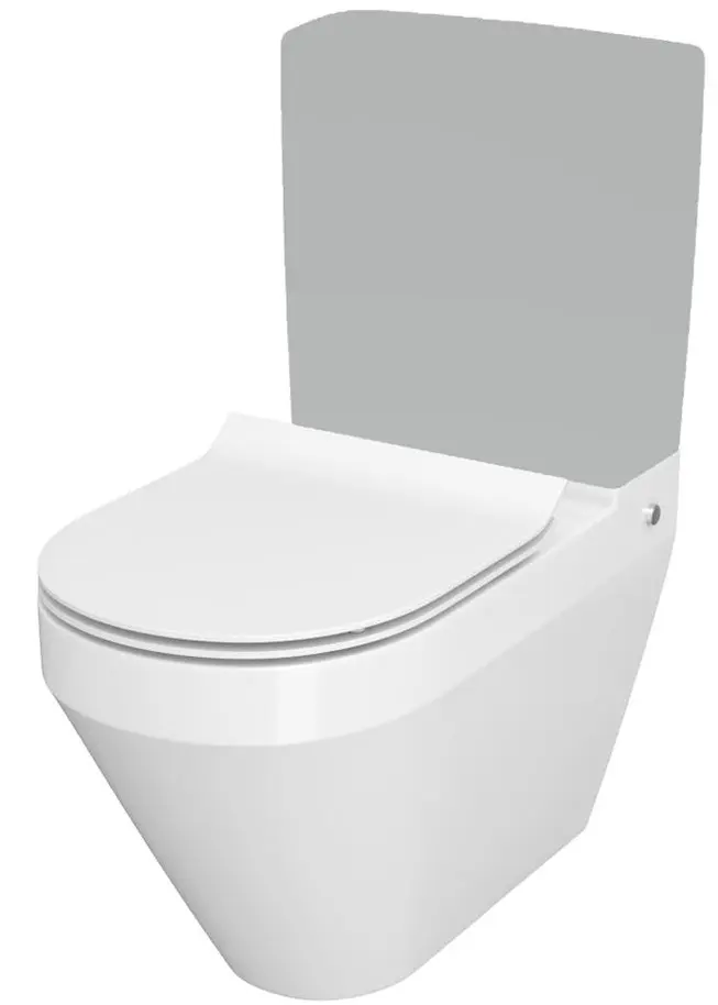 Cersanit Crea - WC komplekts ar SoftClose sēdekli, Vario aizplūde, CleanOn, balts K114-023