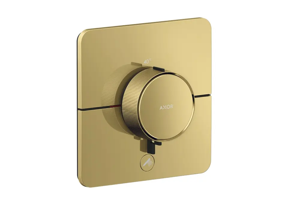 Axor ShowerSelect ID - termostata dušas maisītājs, zemapmetuma montāža, HighFlow, pulēta zelta apdare 36778990