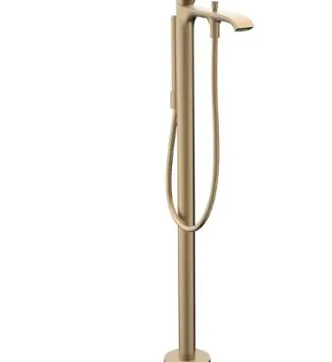 Hansgrohe Vivenis - vannas maisītājs, grīdas montāža, ar piederumiem, birstēta bronza 75445140