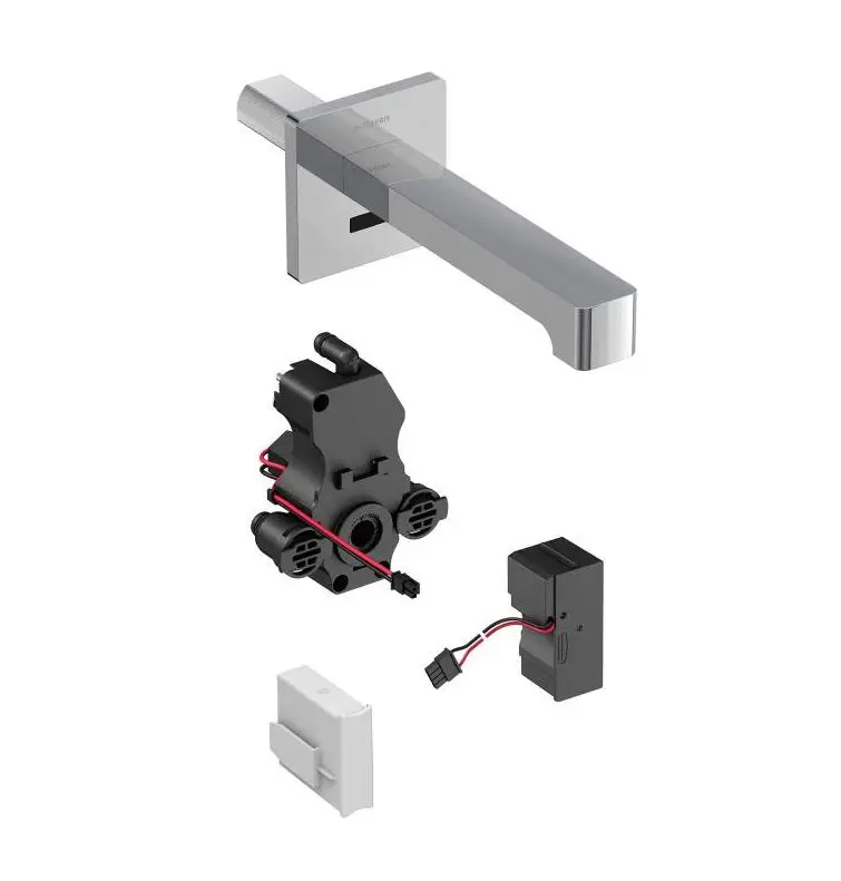 Geberit Brenta - elektronisks termostatisks izlietnes maisītājs, zemapmetuma, garums 170 mm, tīkla barošana, hroms 116.277.21.1