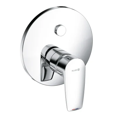 Kludi Pure&Solid - zemapmetuma vienas sviras maisītājs 2 patērētājiem, hromēts 346590575