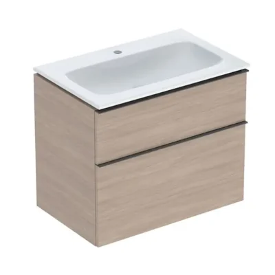Geberit iCon - izlietne ar zemizlietnes skapi, 75x48x63 cm, 2 atvilktnes, ozols 502.336.JH.1