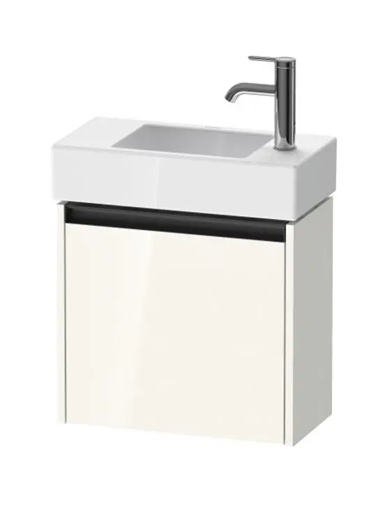 Duravit Ketho.2 - izlietnes skapītis 44x48x24 cm, ar 1 durvīm, eņģes labajā pusē, balts spīdīgs K25072R22220000