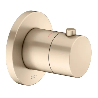Keuco IXMO - zemapmetuma termostata maisītājs, birstēta bronza 59553030001