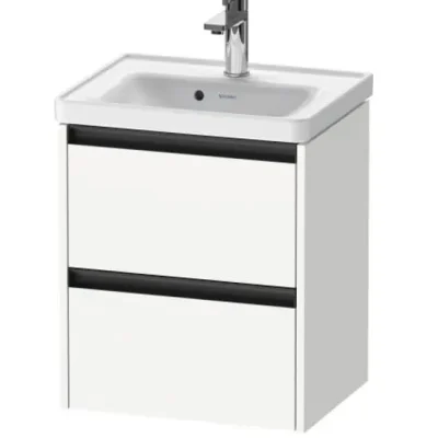 Duravit Ketho.2 - izlietnes skapītis, 55x48x38 cm, 2 atvilktnes, balts matēts K25280018180000