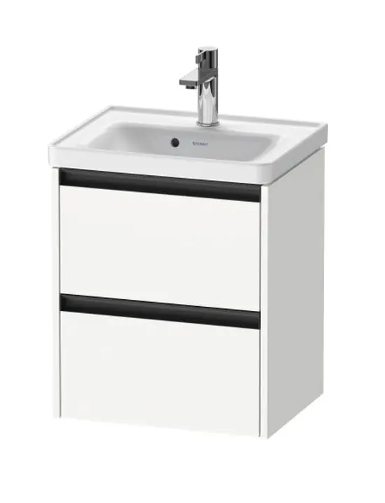 Duravit Ketho.2 - izlietnes skapītis, 55x48x38 cm, 2 atvilktnes, balts matēts K25280018180000