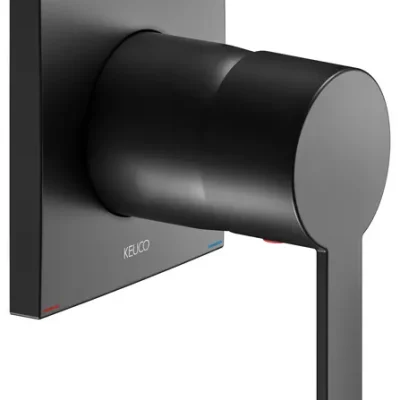 Keuco IXMO - zemapmetuma dušas maisītājs, matēti melns 59551370302