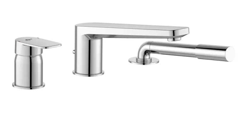 Ideal Standard Tonic II - vannas maisītājs vannas malai, 3 atveru montāža, hroms A6348AA