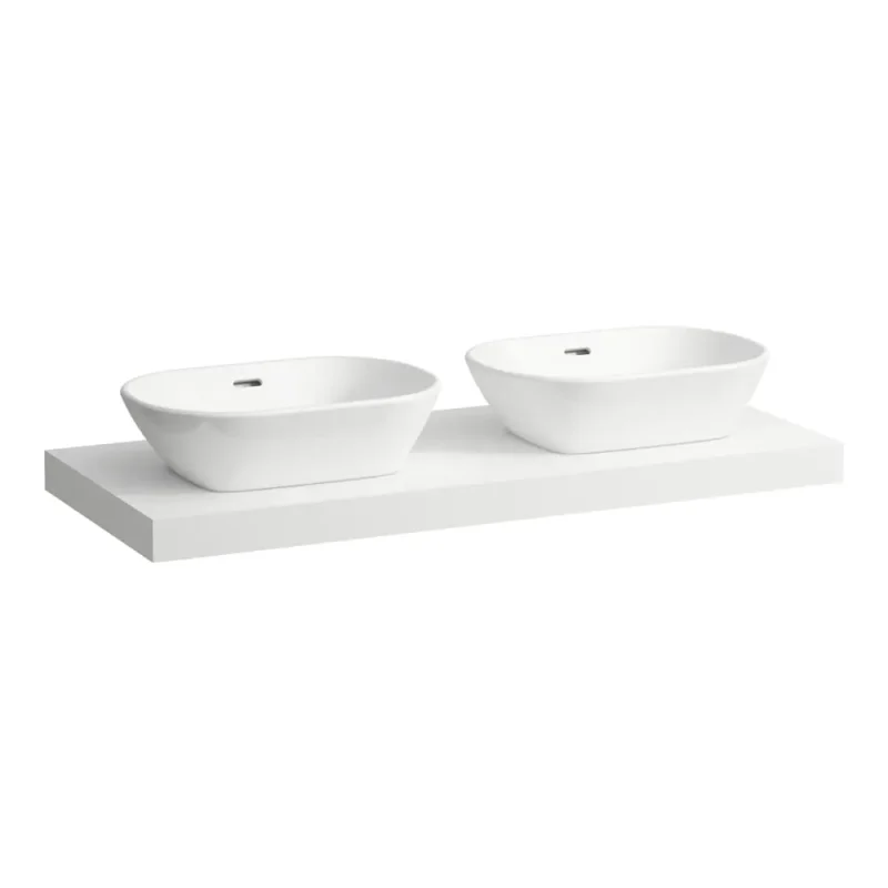 Laufen Lani - izlietnes virsma, 118 cm, izgriezums L/R, balta matēta H4046741122601