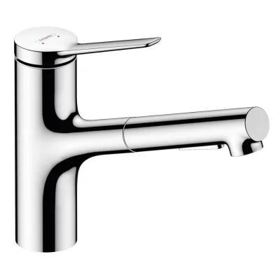 Hansgrohe Zesis M33 - virtuves izlietnes maisītājs 150, ar izvelkamu dušu, hroms 74800000