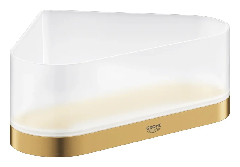 Grohe Selection - dušas plaukts ar turētāju, stikls / Cool Sunrise birstēts 41038GN0