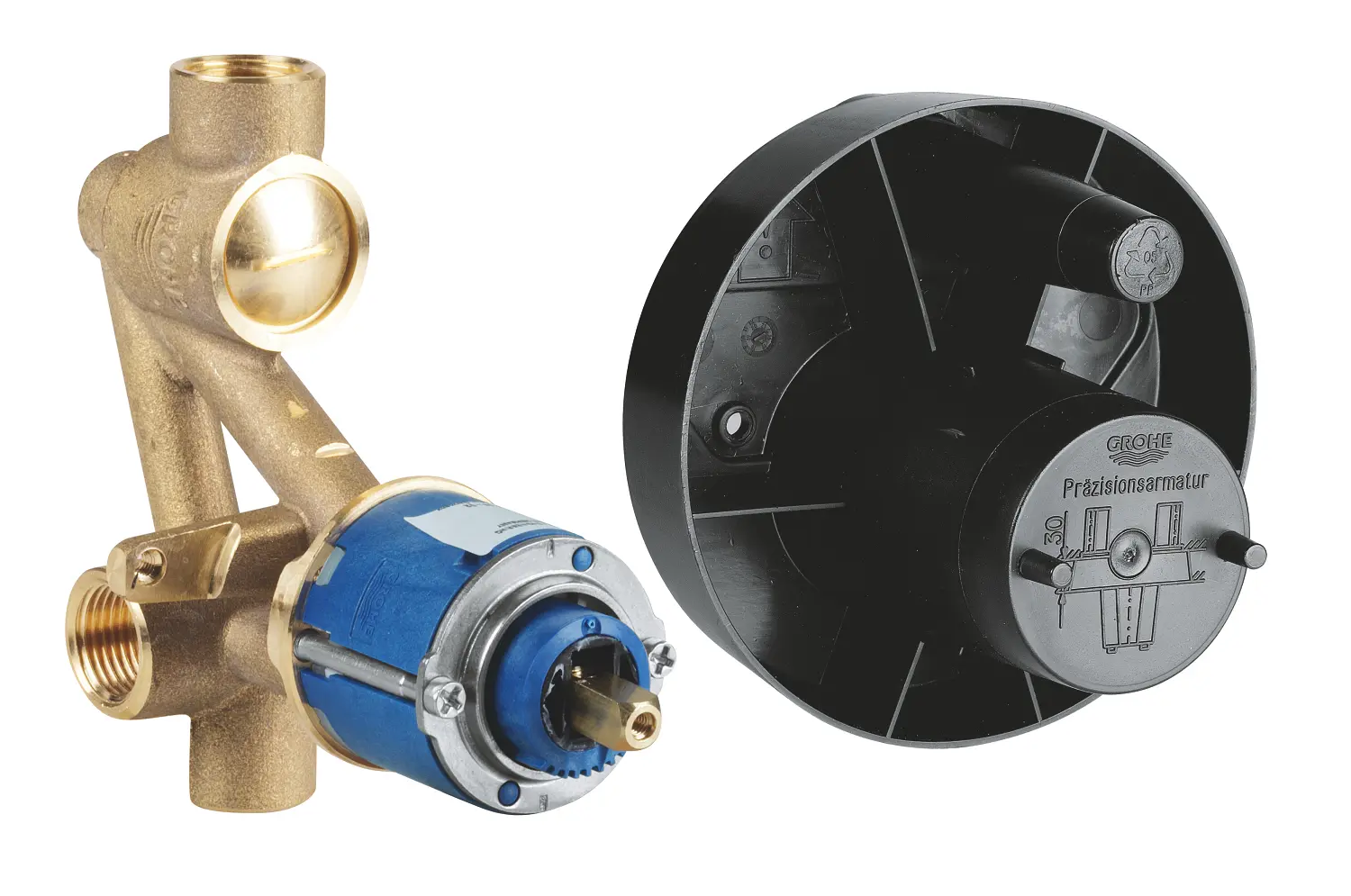 Grohe - sviras iebūvējamais korpuss, zemapmetuma montāža 33963000