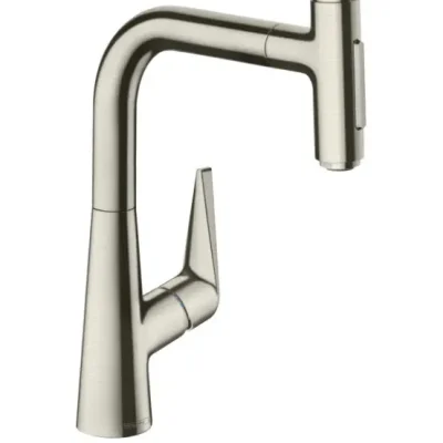 Hansgrohe Talis Select M51 - virtuves izlietnes maisītājs Talis Select, ar izvelkamu dušu, nerūsējošais tērauds 72824800