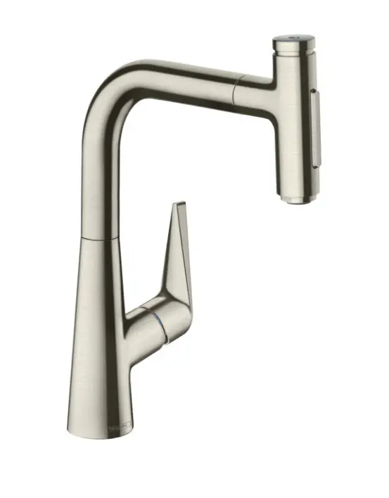 Hansgrohe Talis Select M51 - virtuves izlietnes maisītājs Talis Select, ar izvelkamu dušu, nerūsējošais tērauds 72824800