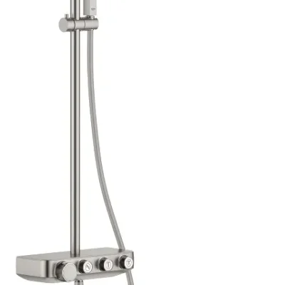 Grohe Euphoria SmartControl - dušas komplekts Cube 310 duo ar termostatu, 2 strūklām, SuperSteel 26508DC0