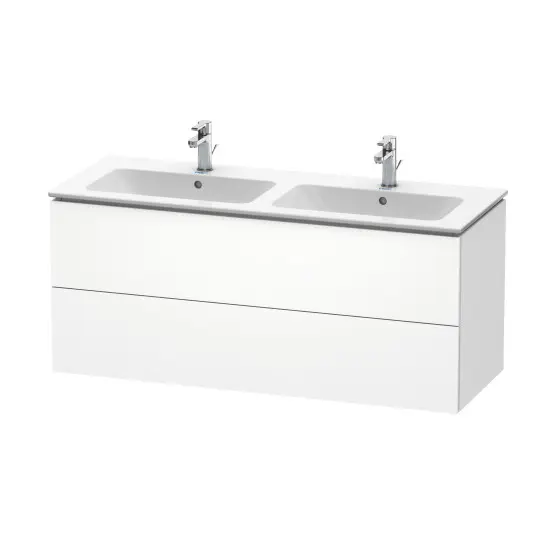 Duravit L-Cube - izlietnes skapītis 55x129x48 cm, 2 atvilktnes, balts matēts LC625801818