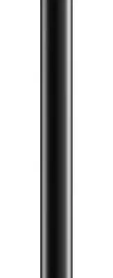 Keuco Elegance - dušas sviras caurule griestu pieslēgumam, 30 cm, matēti melns 51689370300