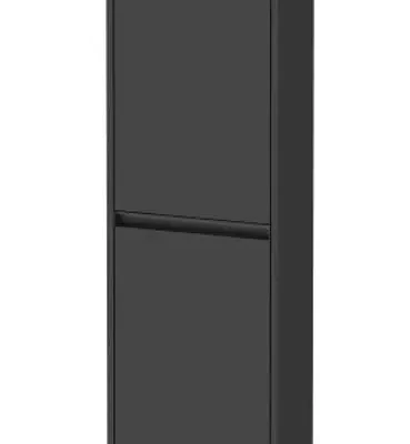 Duravit Ketho.2 - skapis 132x40x24 cm, 2 durvis, durvju eņģes kreisajā pusē, grafīta matēts K21319L49490000