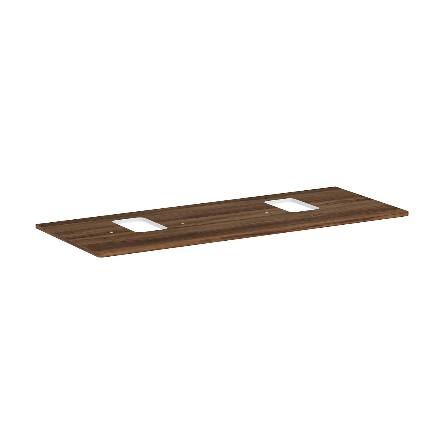 Hansgrohe Xelu Q - izlietnes virsma 136x55 cm, 2 izgriezumi, tumšs valrieksts 54125630