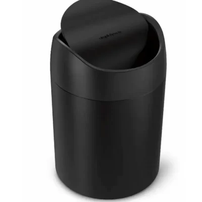 Simplehuman atkritumu tvertne - galda atkritumu grozs, 1,5 l, matēti melns CW2100