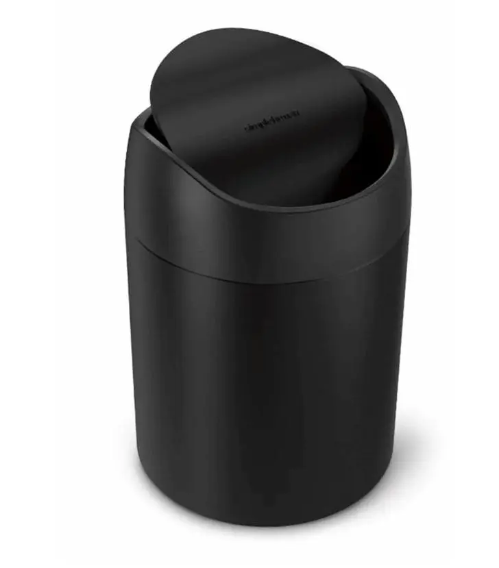 Simplehuman atkritumu tvertne - galda atkritumu grozs, 1,5 l, matēti melns CW2100