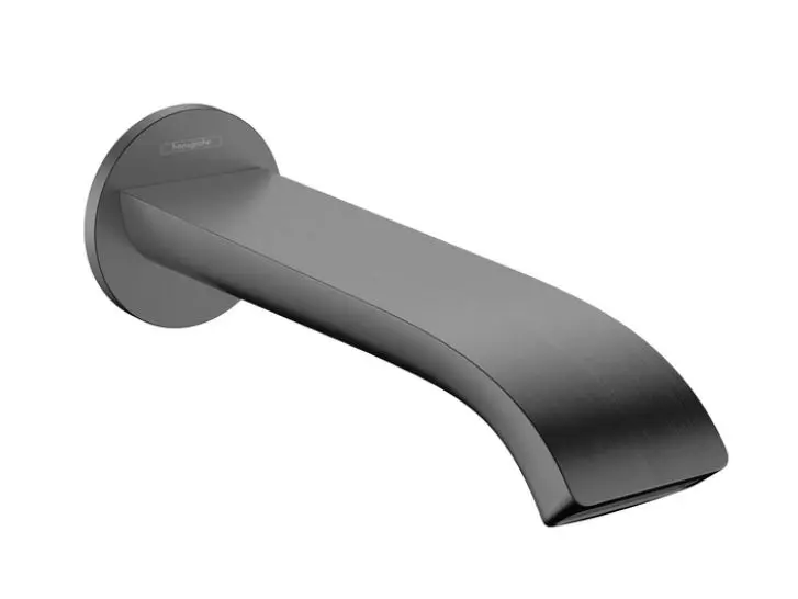 Hansgrohe Vivenis - vannas izteka, hroms melns birstēts 75410340