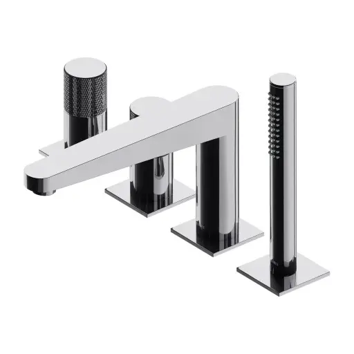 OMNIRES Contour - vannas malas maisītājs, 4 caurumu montāža, hroms CT8032CR