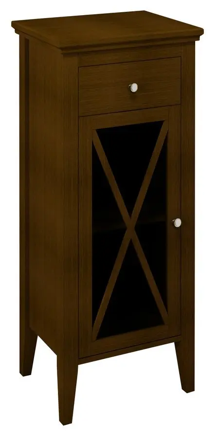 Sapho Cross - skapis 49x120x39 cm, kreisais, sarkankoks CR018