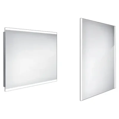 Nimco spogulis - spogulis ar LED apgaismojumu, 90x70 cm, alumīnijs ZP 12019