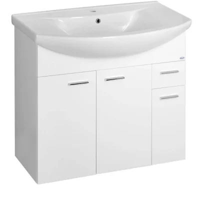 Aqualine Zoja - izlietnes skapis 83x74x34 cm, balts 51083A