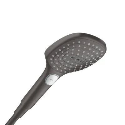 Hansgrohe Raindance Select E - dušas galva 120 3jet, melns hroms birstēts 26520340