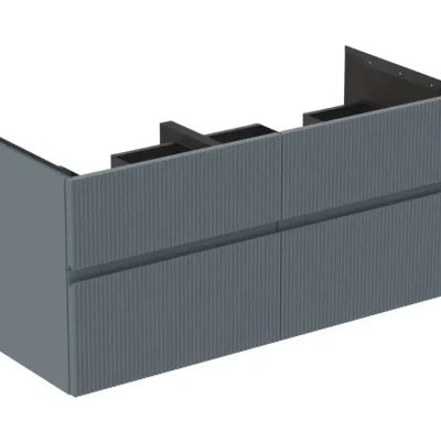 Ideal Standard Finesse - izlietnes skapītis 120x51x55 cm, 4 atvilktnes, Ribbed matēts Ashblue E3399UQ
